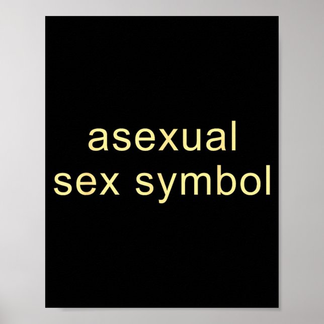 Póster Símbolo Aual Divertido Orgullo Lgbtq Ace  (Frente)
