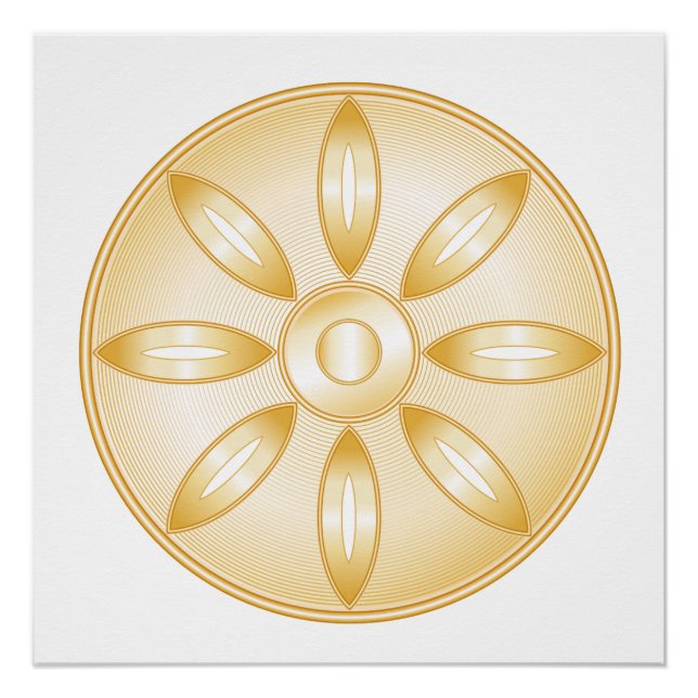 Póster Símbolo budista (Anverso)