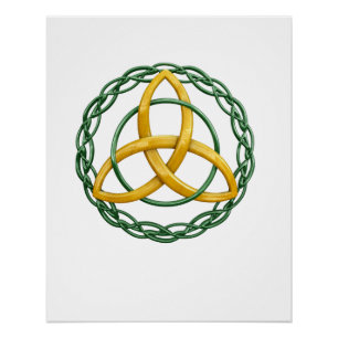 Póster Símbolo celta Triquetra Knot de Trinidad
