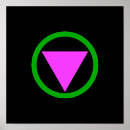 Póster Símbolo de aliado directo