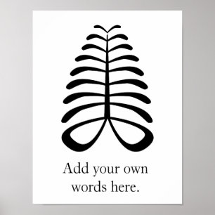 Póster Símbolo de AYA el   de la resistencia y de la