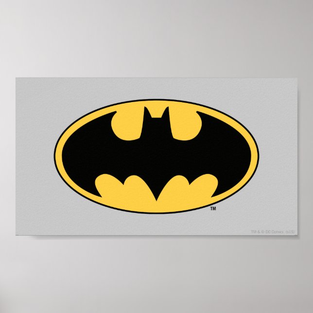 Póster Símbolo de Batman | Logotipo Oval (Frente)