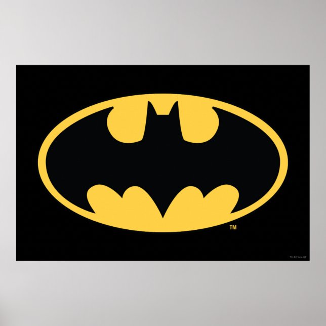 Póster Símbolo de Batman | Logotipo Oval (Frente)