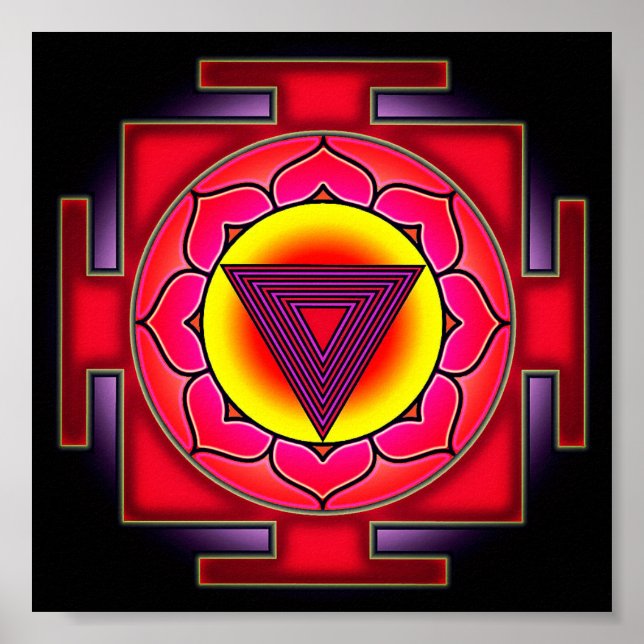 Póster Símbolo de Bhairavi Yantra (Frente)