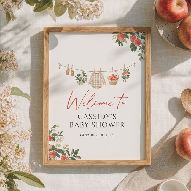 Póster Símbolo de bienvenida Baby Shower de caída de Appl (Subido por el creador)