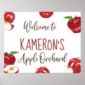 Póster Símbolo de bienvenida de Apple of Our Eye, Orchard