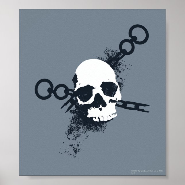 Póster Símbolo de cráneo de Necromancer (Frente)