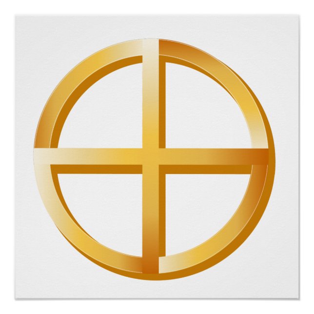 Póster Símbolo de espiritualidad nativa (Anverso)