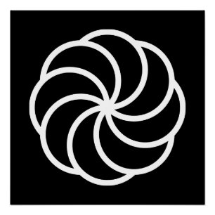 Póster símbolo de eternidad armenia signo Arevakhach cruz