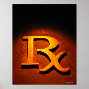 Póster Símbolo de farmacología