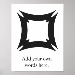 Póster Símbolo de FIHANKRA el   Adinkra de la seguridad y