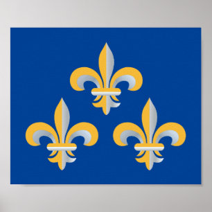 Póster Símbolo de Flor de Lis