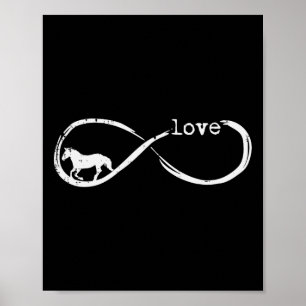 Póster Símbolo de infinito caballo amor Hombres que viaja