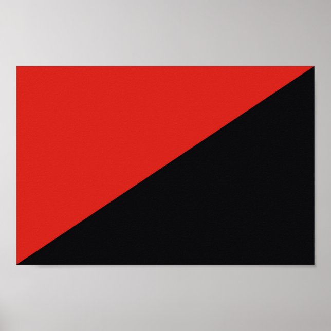 Póster símbolo de la anarquía punk comunismo socialismo r (Frente)