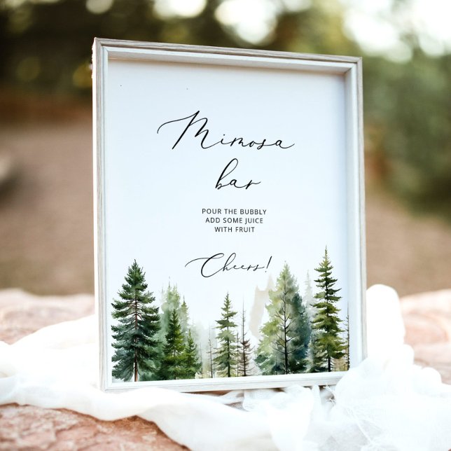 Póster símbolo de la barra de mimosa de pinos del bosque  (Subido por el creador)