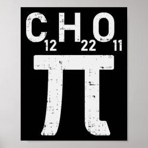 Póster Símbolo de la Camisa de Azúcar Pi Day Fórmula Mate