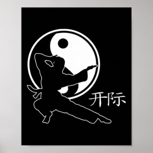 Póster Símbolo de lanza de artes marciales Karate Kick Fi