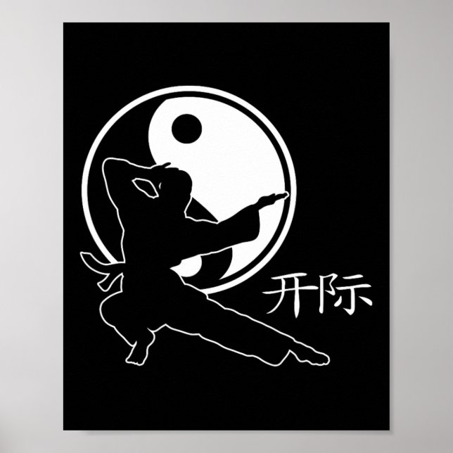 Póster Símbolo de lanza de artes marciales Karate Kick Fi (Frente)