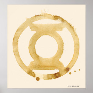 Póster Símbolo de linterna de café