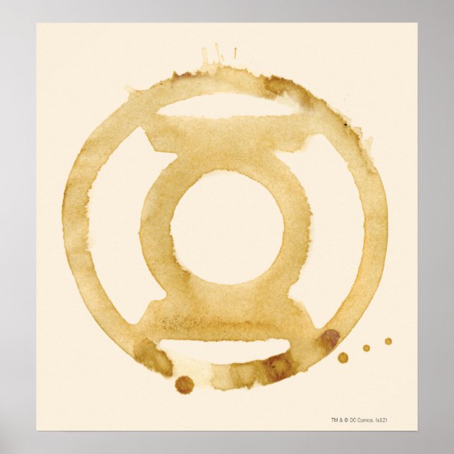 Póster Símbolo de linterna de café (Frente)
