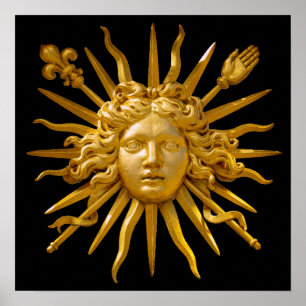 Póster Símbolo de Luis XIV el Rey Sol