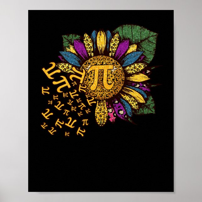 Póster Símbolo de número de símbolo de matemáticas de 3,1 (Frente)