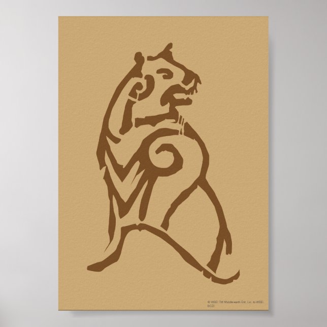Póster Símbolo de oso BEORN™ (Frente)