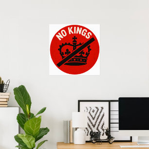 Póster Símbolo de protesta sin reyes