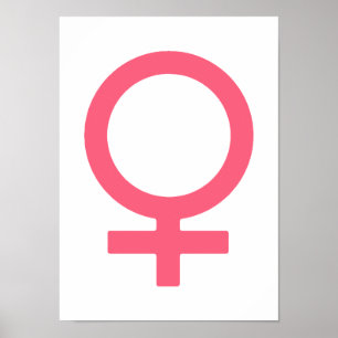 Póster Símbolo de Venus rosa de Brink