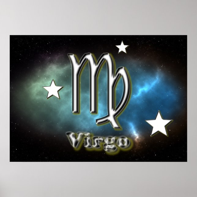 Póster Símbolo de virgo (Frente)