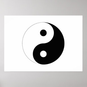 Póster Símbolo de Yin-Yang