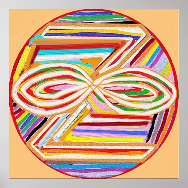Póster Símbolo de ZONAR - Karuna Reiki (Frente)