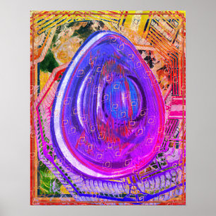 Póster Símbolo elemental Éther Meditación Ayuda Tattva
