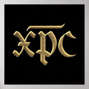 Póster Símbolo Golden "3-D" XPC