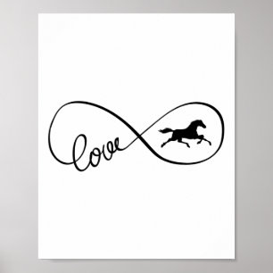 Póster Símbolo infinito Art Love Ropa de caballo