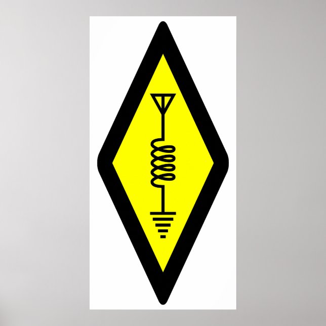 Póster Símbolo internacional de Poster de radio aficionad (Frente)