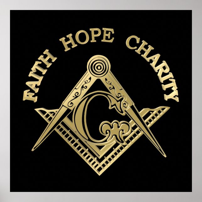 Póster Símbolo masónico (Frente)