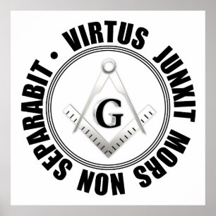 Póster Símbolo masónico