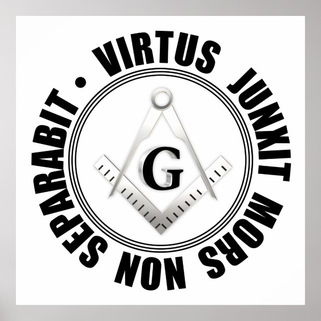 Póster Símbolo masónico (Frente)