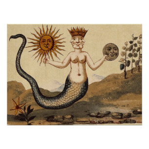 Póster Símbolo Merman Sun y Moon