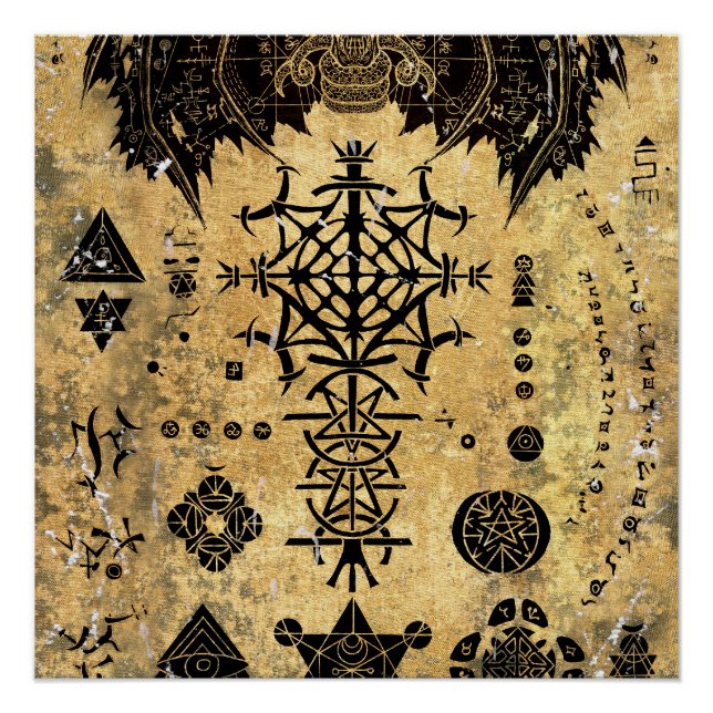 Póster Símbolo oculto (Anverso)