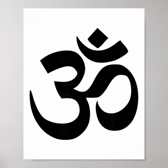 Póster Símbolo Om budista (Frente)