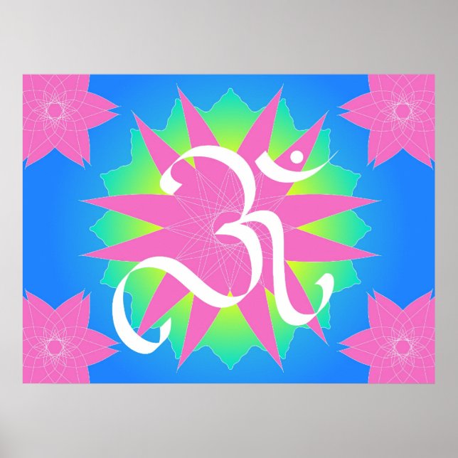 Póster símbolo OM - Poster (Frente)