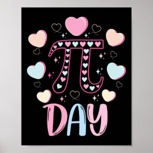 Póster Símbolo Pi Day 3.14 Pi Gracioso Pi Day Candy