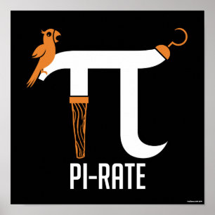 Póster Símbolo Pi-Rate