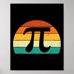 Póster Símbolo retro de i - Día de la ciencia del amante