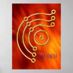 Póster Símbolo RUNA / ORO, SOY RICO