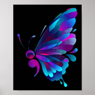 Póster Símbolo semicolon para la prevención del suicidio 