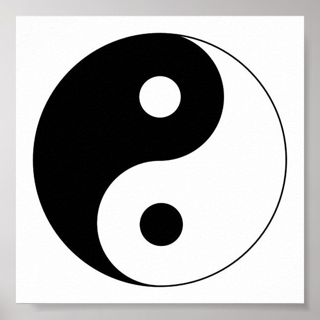 Póster Símbolo Yin Yang espiritual (Frente)