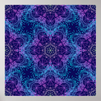 Símbolos de geometría sagrada en Mandala sin probl